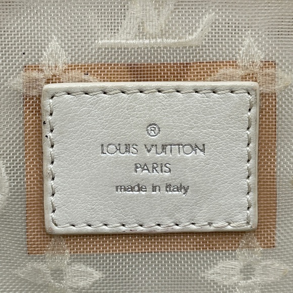 Louis Vuitton Transparent Clear Monogram Embroidered Nylon Mesh Lockit Rare LV - Picture 14 of 16